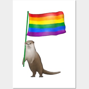 Pride Otter 4 Posters and Art